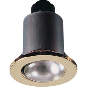 KNIGHTSBRIDGE IP20 230V 80W MAX. R80 BRASS MAINS DOWNLIGHT