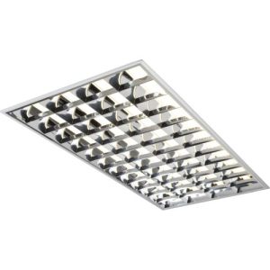 KNIGHTSBRIDGE 230V IP20 4X36W T8 HF CAT2 MODULAR FLUORESCENT FITTING 600X1200MM