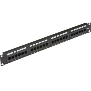 KNIGHTSBRIDGE 19IN 1U 24-PORT CAT5E RJ45 PATCH PANEL