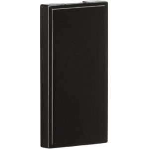 KNIGHTSBRIDGE PACK OF 10 - HALF BLANKING MODULES (25 X 50MM) - BLACK