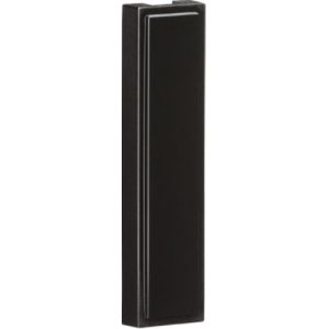 KNIGHTSBRIDGE PACK OF 10 - QUARTER BLANKING MODULES (12.5 X 50MM) - BLACK