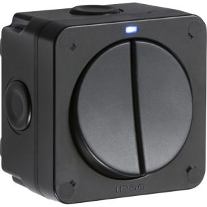 KNIGHTSBRIDGE IP66 20AX 2G SP 2-WAY SWITCH- BLACK