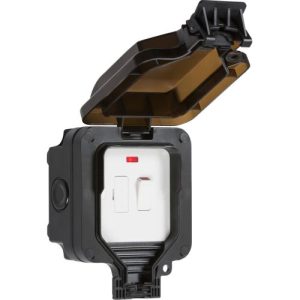KNIGHTSBRIDGE IP66 13A SWITCHED FUSED SPUR UNIT WITH NEON