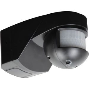 KNIGHTSBRIDGE IP55 200° PIR SENSOR - BLACK