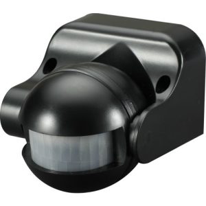 KNIGHTSBRIDGE IP44 180° PIR SENSOR - BLACK