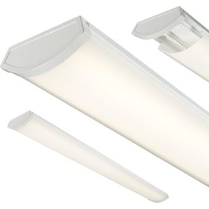 KNIGHTSBRIDGE 43W LED SURFACE FITTING 4FT 4K EMERGENCY