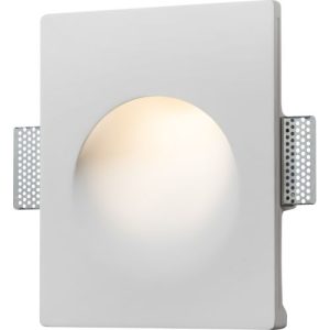 KNIGHTSBRIDGE 230V GU10 35W RECESSED ROUND PLASTER WALL LIGHT