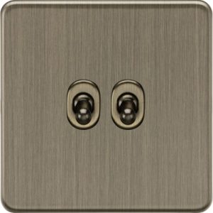 KNIGHTSBRIDGE SCREWLESS 10AX 2G 2-WAY TOGGLE SWITC