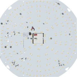KNIGHTSBRIDGE 230V 18W CCT ADJUSTABLE LED GEAR TRAY WITH EMERGENCY DAYLIGHT SENSOR