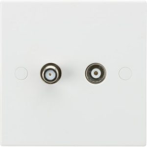 KNIGHTSBRIDGE SQUARE EDGE TV/SAT SOCKET