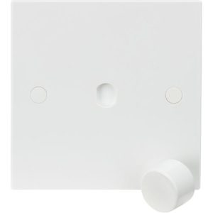 KNIGHTSBRIDGE SQUARE EDGE 1G DIMMER PLATE AND KNOB