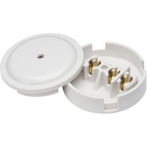 KNIGHTSBRIDGE 30A 3-TERMINAL 89MM WHITE JUNCTION BOX