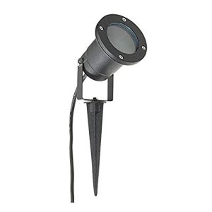 KNIGHTSBRIDGE BLACK GU10 35W SPIKE LIGHT IP54