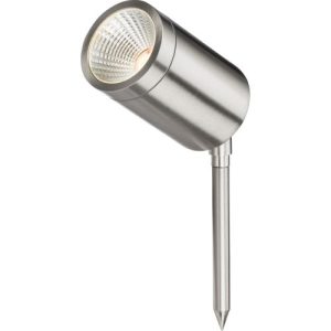 KNIGHTSBRIDGE 230V IP65 6W LED STAINLESS STEEL GARDEN/PLANT SPIKE LIGHT