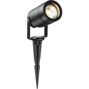 KNIGHTSBRIDGE 230V IP65 GU10 SPIKE LIGHT BLACK