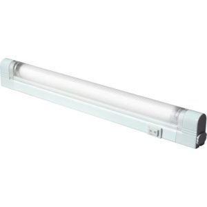 KNIGHTSBRIDGE IP20 T5/G5 8W SLIMLINE LINKABLE FLUORESCENT FITTING WITH TUBE, SWITCH AND DIFFUSER 3500K