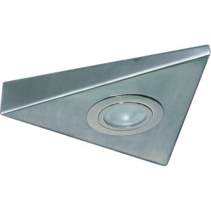 KNIGHTSBRIDGE TRIANGULAR UNDER CABINET FITTING 1M CABLE BRUSHED CHROME