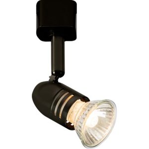 KNIGHTSBRIDGE 230V GU10 TRACK SPOTLIGHT - BLACK