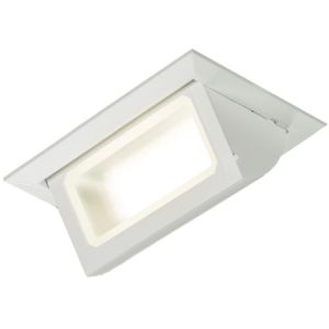 KNIGHTSBRIDGE 230V 30W RECTANGULAR RECESSED LED WALLWASHER