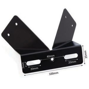 KR PRODUCTS BRACKET TO CARRY 1 X SMALL LED FLOODLIGHT, 100W BULKHEAD, PIR SENSOR