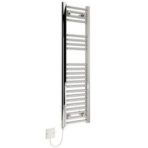 KUDOX 150W 1100 X 300 FLAT CHROME TOWEL RAIL
