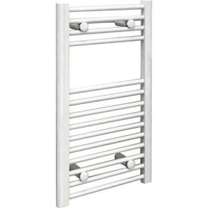 KUDOX 150W 700 X 400 FLAT WHITE TOWEL RAIL