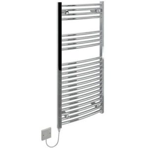 KUDOX 300W 1100X500 FLAT CHROME TOWEL RAIL+STAT