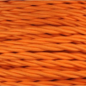 0.75MM 3C ORANGE TWISTED  BRAIDED CABLE PER MTR