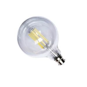 FILAMENT LED G125 240V 8W B22D 828 DIMM