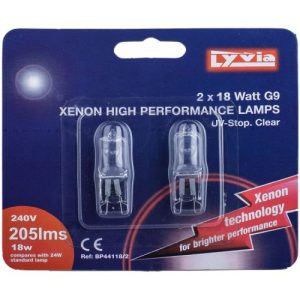 LYVIA 18W XENON HIGH PERFORMANCE LAMPS- 2PK