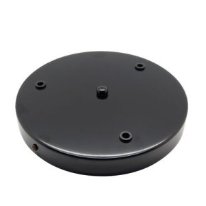 LAMPFIX 3-HOLE CEILING ROSE BLACK