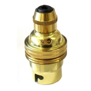 LAMPFIX BRASS LAMPHOLDER WITH PULLCORD