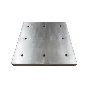 LAMPFIX 8-HOLE SQUARE CEILING ROSE BLACK 350MM