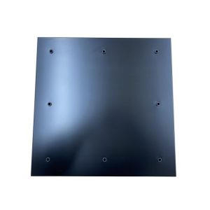 LAMPFIX 8-HOLE SQUARE CEILING ROSE BLACK 450MM
