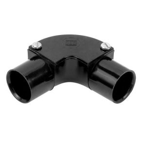 20MM INSPECTION ELBOWS BLACK