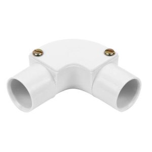 20MM INSPECTION ELBOWS WHITE