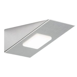 KNIGHTSBRIDGE 12V DC 3W LED RECTANGULAR UNDER CABINET LIGHT SATIN CHROME