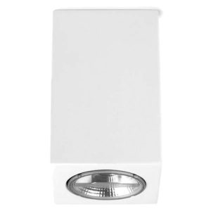 LEDS C4 SQUARE SHADE WHITE