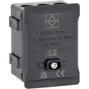 100A SINGLE POLE BLOCK BLACK