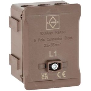 100A SINGLE POLE BLOCK BROWN