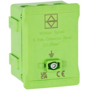 100A SINGLE POLE BLOCK GREEN
