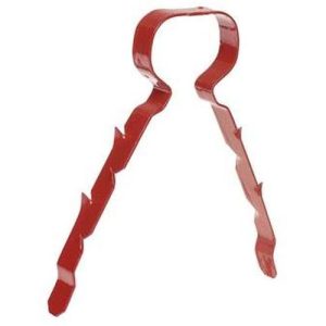 LINIAN FIRECLIP, DOUBLE, RED, 9-11MM (1LCR9112)(CC5X2) - PK100