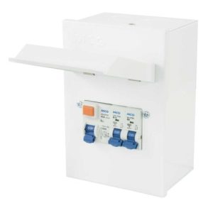 LIVE IP65 METAL GARAGE UNIT(63A+6/16 MCB
