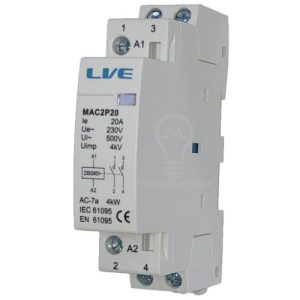 LIVE 20A (4KW) 2-N/O AC CONTACTOR