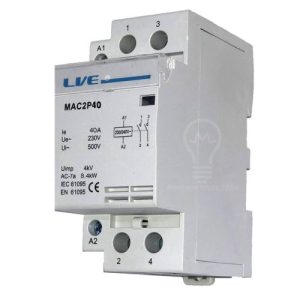 LIVE 40A (8.4KW) 2-N/O AC CONTACTOR