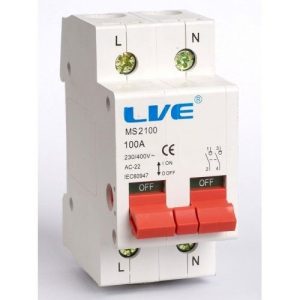 LIVE 100A 2-POLE MAINS SWITCH