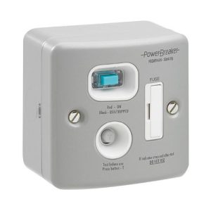 LIVE METAL CLAD 13A RCD FUSED SPUR