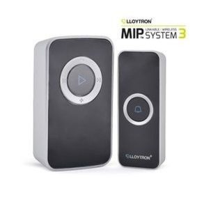 MIP3 PLUG-IN DOOR CHIME BLACK 1P + 1R