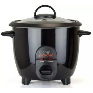 KITCHENPERFECTED 350W 0.8L AUTOMATIC RICE COOKER - BLK
