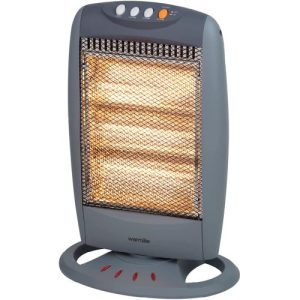 STAYWARM 1200W 3 BAR LIGHT GREY HALOGEN HEATER